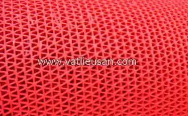 Thảm nhựa lưới màu đỏ